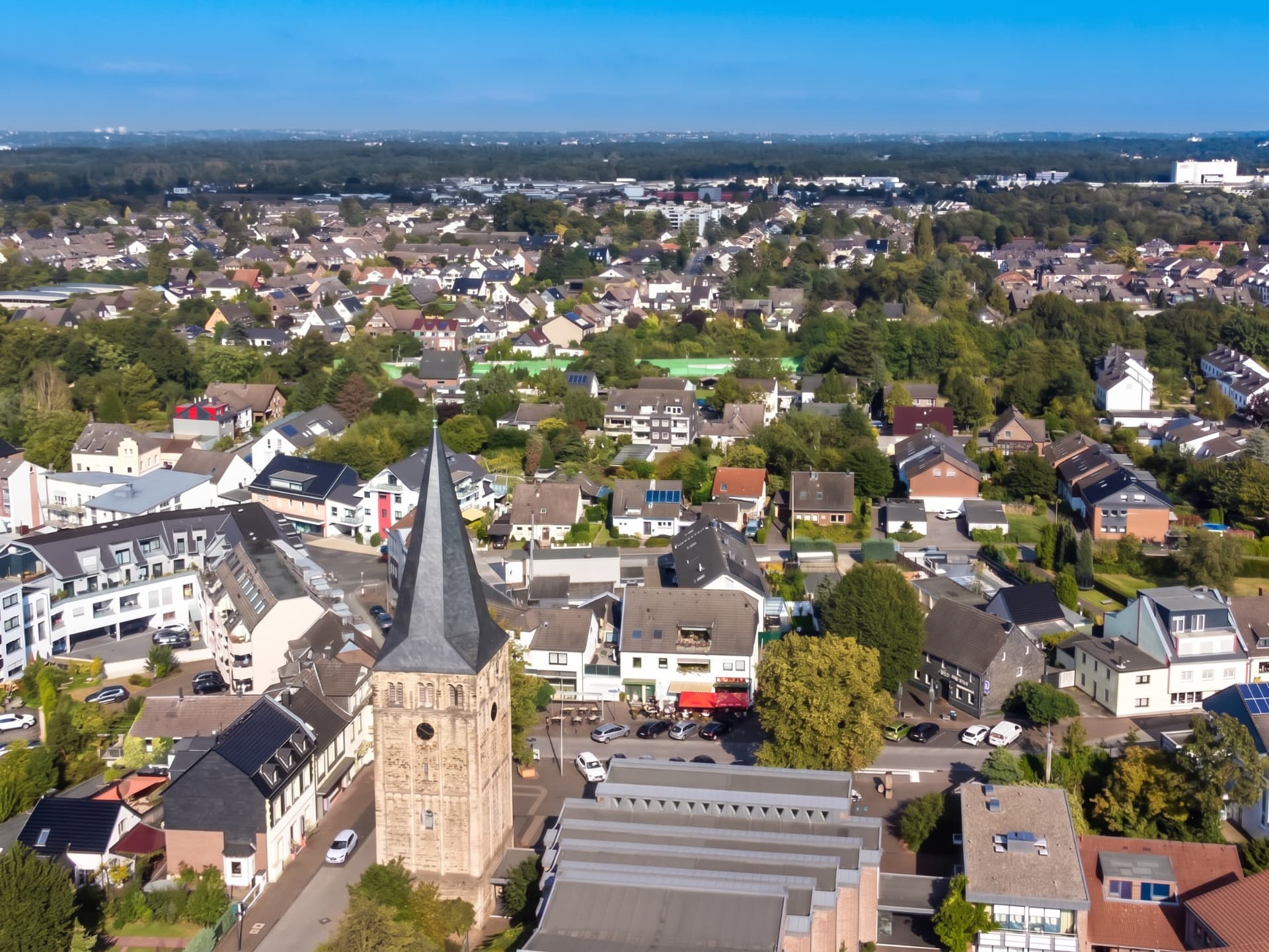 Luftaufnahme von Langenfeld im Rheinland