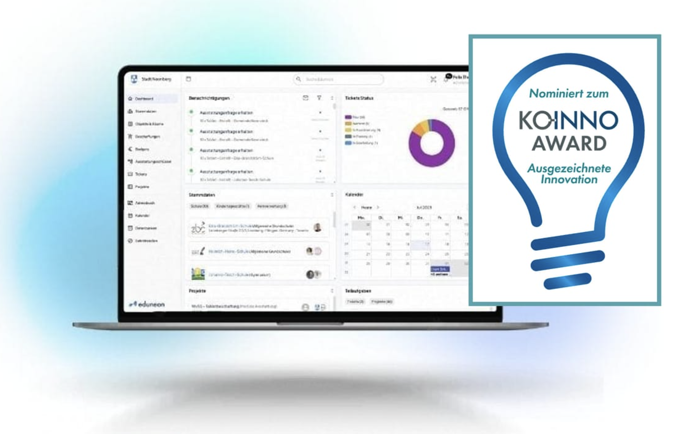 Eduneon nominiert für den Award Ausgezeichnete Innovation